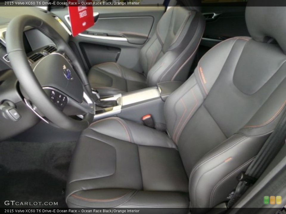 Ocean Race Black/Orange Interior Front Seat for the 2015 Volvo XC60 T6 Drive-E Ocean Race #101925755