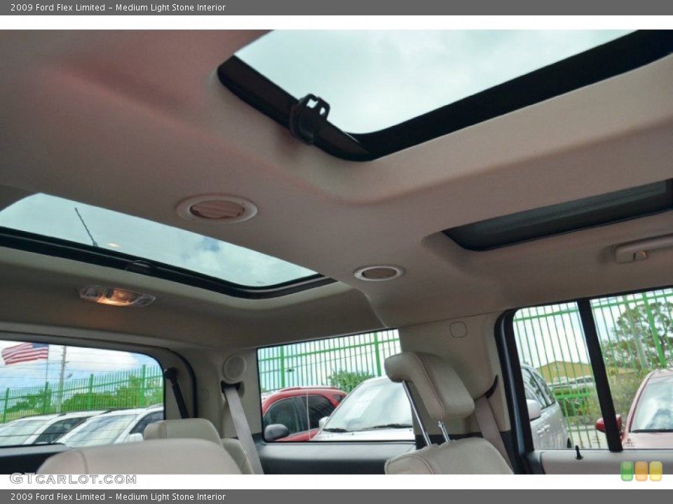 Medium Light Stone Interior Sunroof for the 2009 Ford Flex Limited #101926346