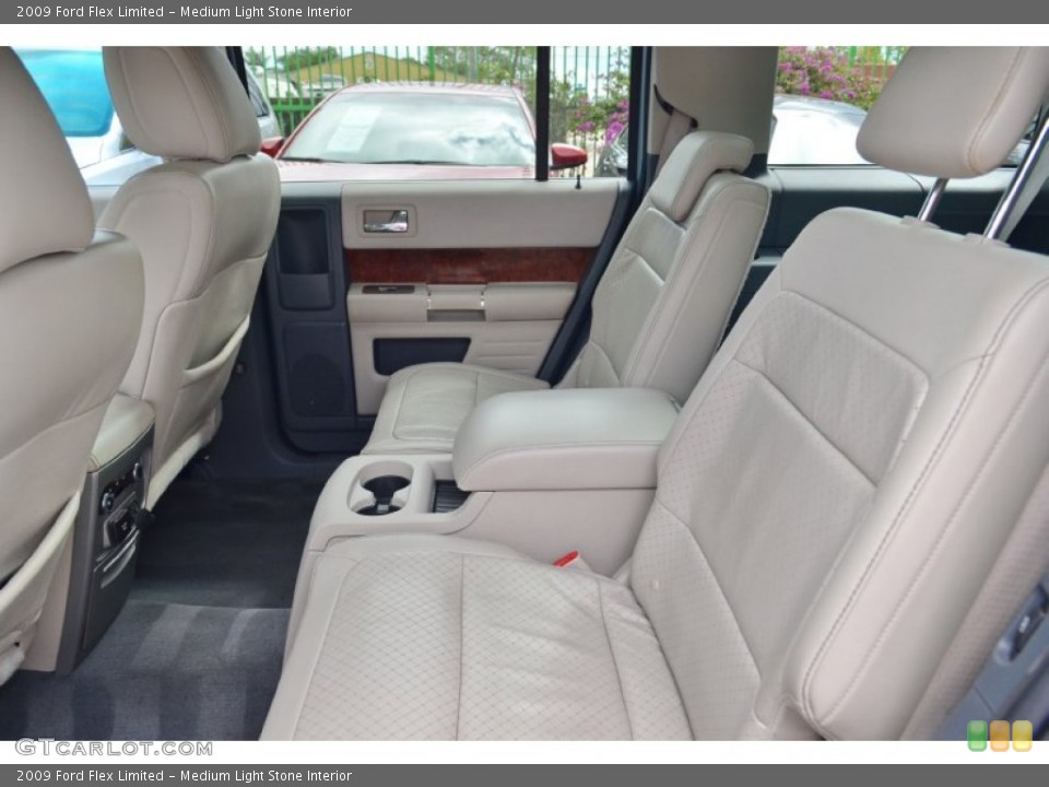 Medium Light Stone Interior Rear Seat for the 2009 Ford Flex Limited #101927120