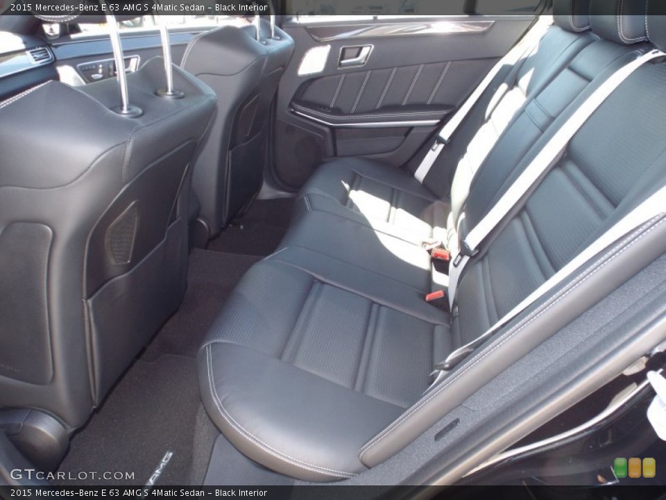 Black Interior Rear Seat for the 2015 Mercedes-Benz E 63 AMG S 4Matic Sedan #101927981