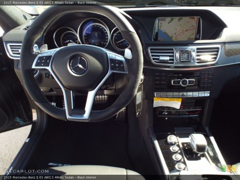 Black Interior Dashboard for the 2015 Mercedes-Benz E 63 AMG S 4Matic Sedan #101928008