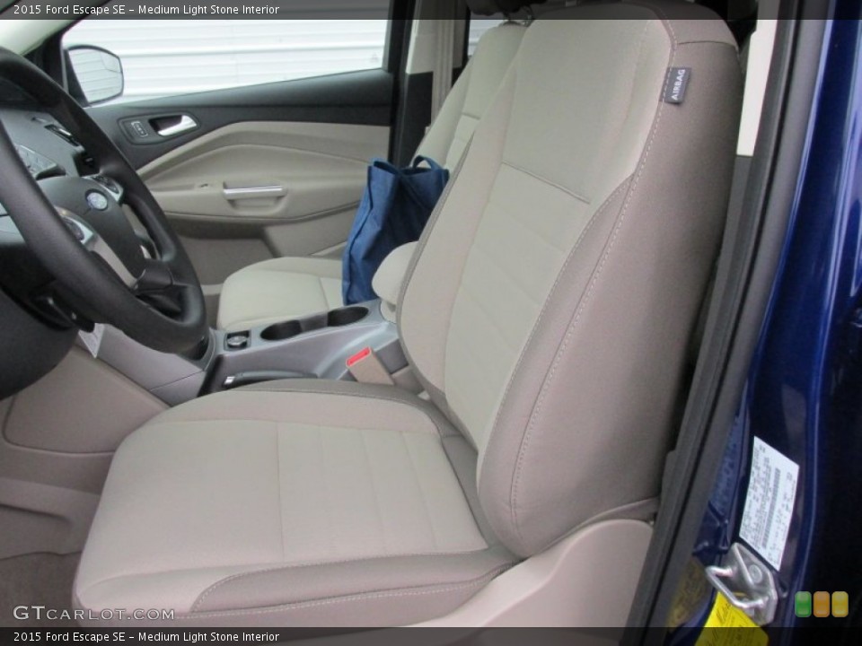 Medium Light Stone Interior Front Seat for the 2015 Ford Escape SE #101931548