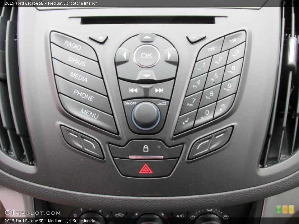 Medium Light Stone Interior Controls for the 2015 Ford Escape SE #101931665