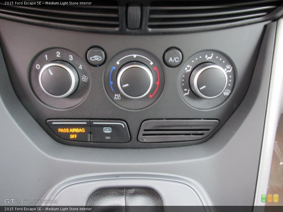 Medium Light Stone Interior Controls for the 2015 Ford Escape SE #101931686