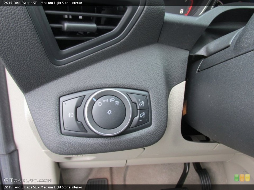 Medium Light Stone Interior Controls for the 2015 Ford Escape SE #101931791