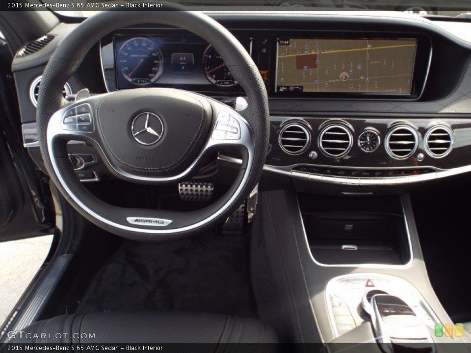 Black Interior Dashboard for the 2015 Mercedes-Benz S 65 AMG Sedan #101931923