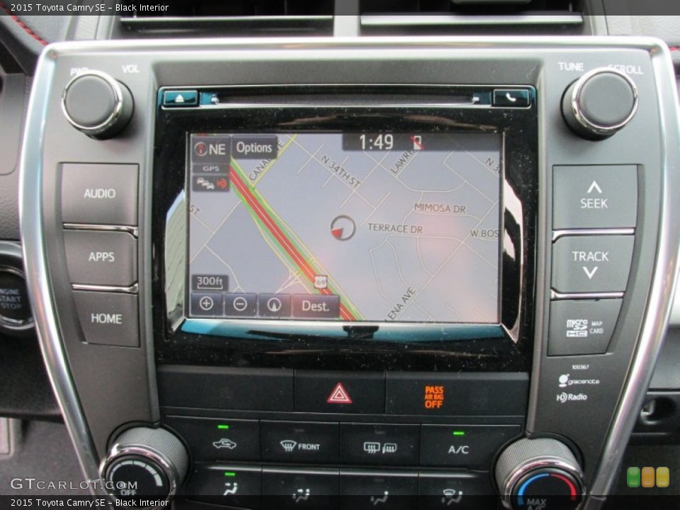 Black Interior Navigation for the 2015 Toyota Camry SE #101934995