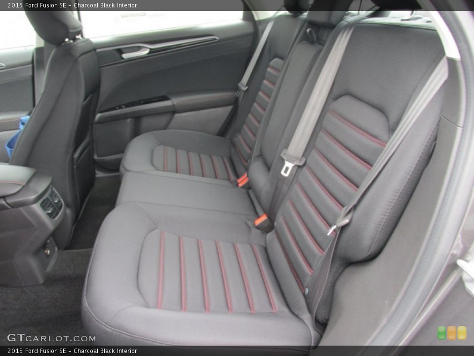 Charcoal Black Interior Rear Seat for the 2015 Ford Fusion SE #101936090