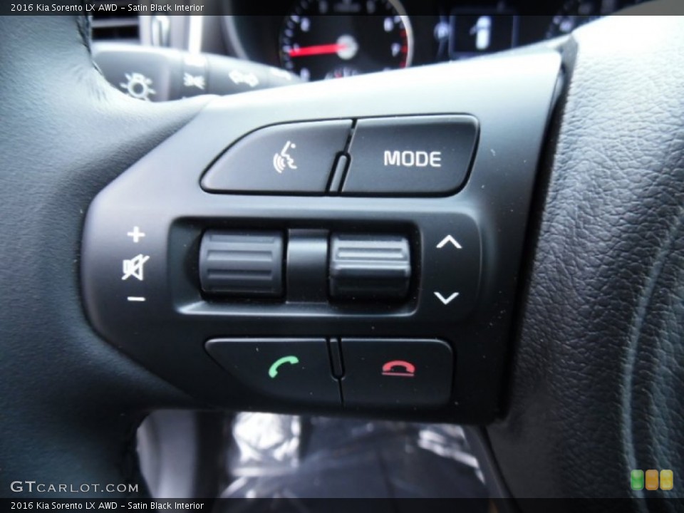 Satin Black Interior Controls for the 2016 Kia Sorento LX AWD #101936846