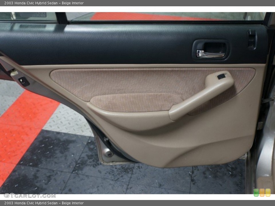 Beige Interior Door Panel for the 2003 Honda Civic Hybrid Sedan #101937980