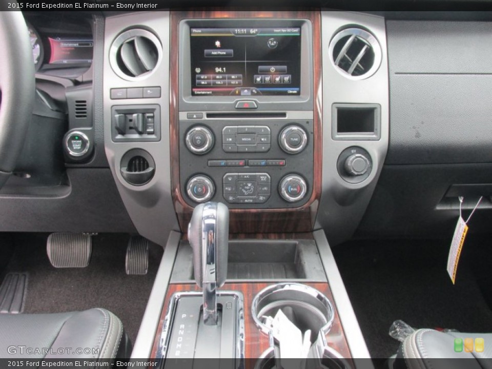 Ebony Interior Controls for the 2015 Ford Expedition EL Platinum #101938961