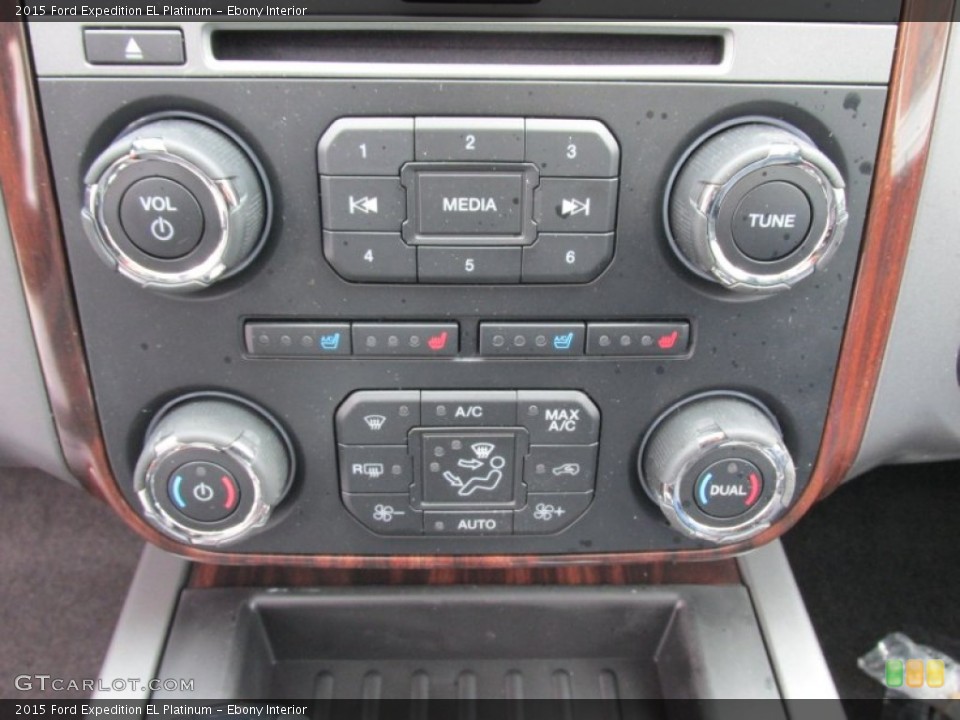 Ebony Interior Controls for the 2015 Ford Expedition EL Platinum #101938994