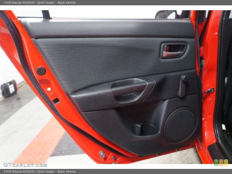 Black Interior Door Panel for the 2008 Mazda MAZDA3 i Sport Sedan #101940323