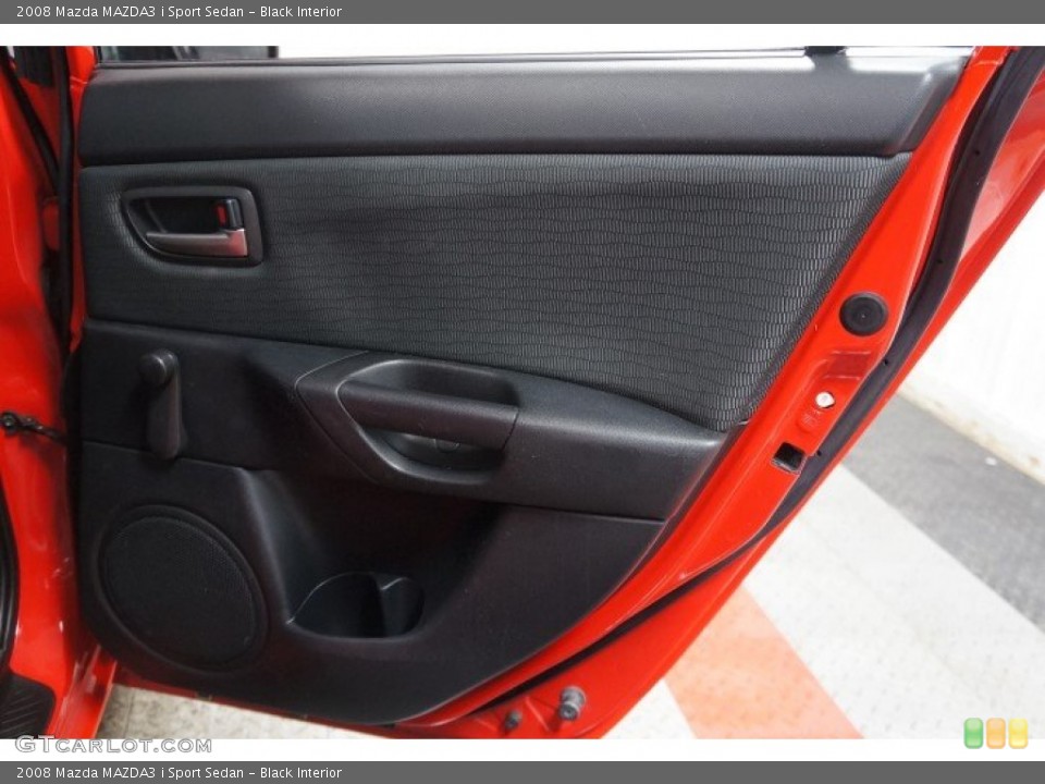 Black Interior Door Panel for the 2008 Mazda MAZDA3 i Sport Sedan #101940341