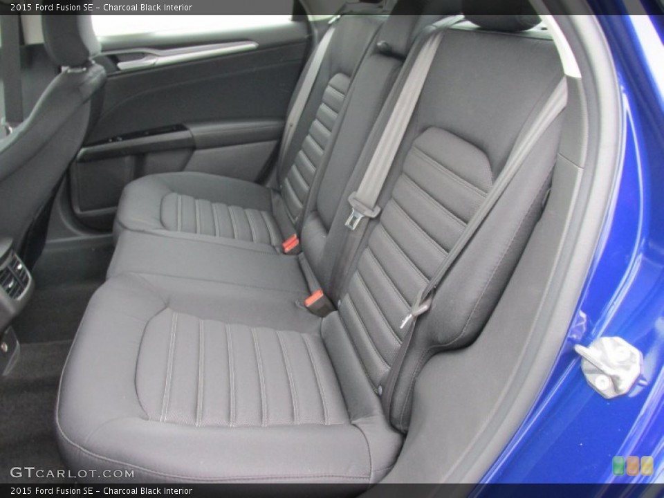 Charcoal Black Interior Rear Seat for the 2015 Ford Fusion SE #101941517