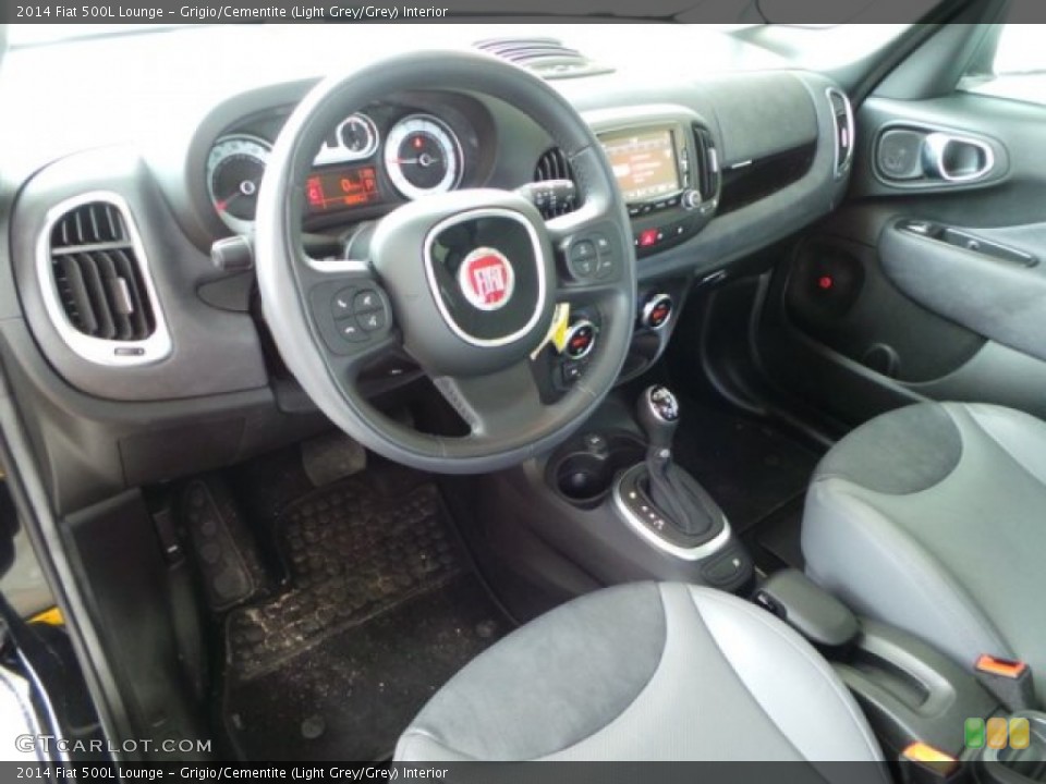 Grigio/Cementite (Light Grey/Grey) Interior Prime Interior for the 2014 Fiat 500L Lounge #101951852