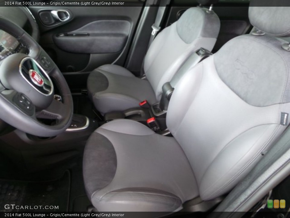 Grigio/Cementite (Light Grey/Grey) Interior Front Seat for the 2014 Fiat 500L Lounge #101951873