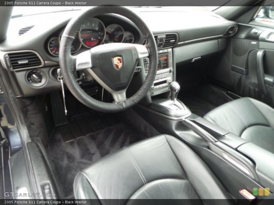 Black Interior Prime Interior for the 2005 Porsche 911 Carrera Coupe #101952692