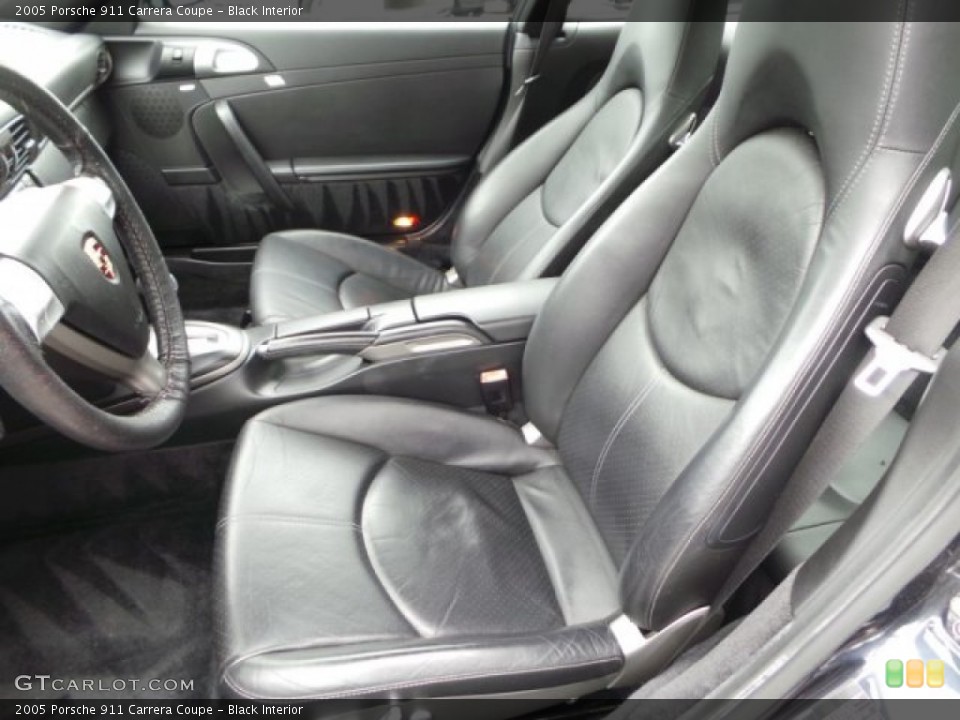 Black Interior Front Seat for the 2005 Porsche 911 Carrera Coupe #101952705
