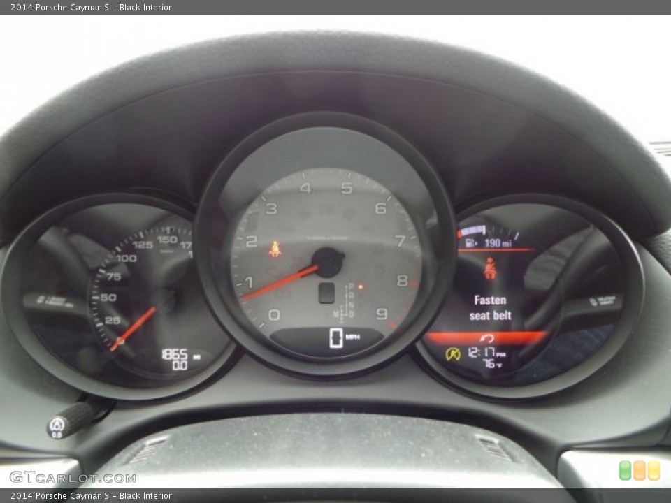 Black Interior Gauges for the 2014 Porsche Cayman S #101953490