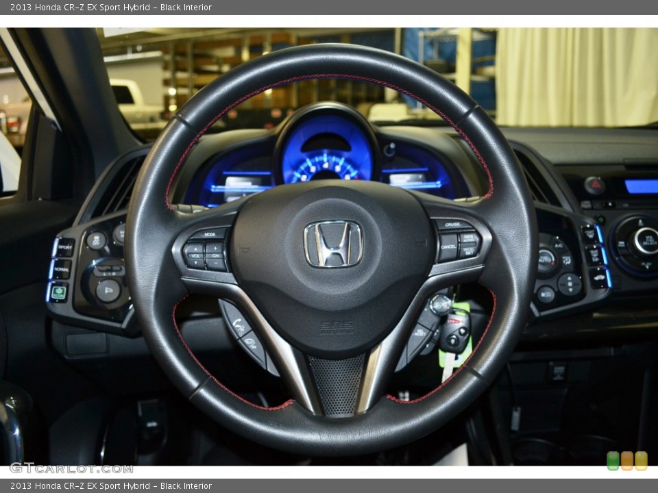 Black Interior Steering Wheel for the 2013 Honda CR-Z EX Sport Hybrid #101955332