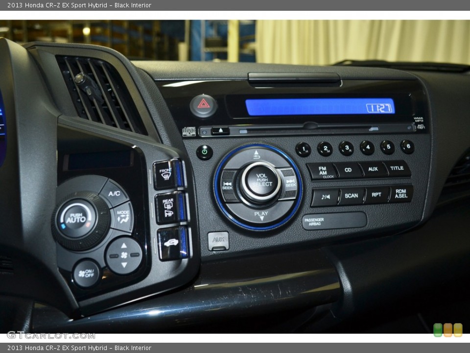 Black Interior Controls for the 2013 Honda CR-Z EX Sport Hybrid #101955386