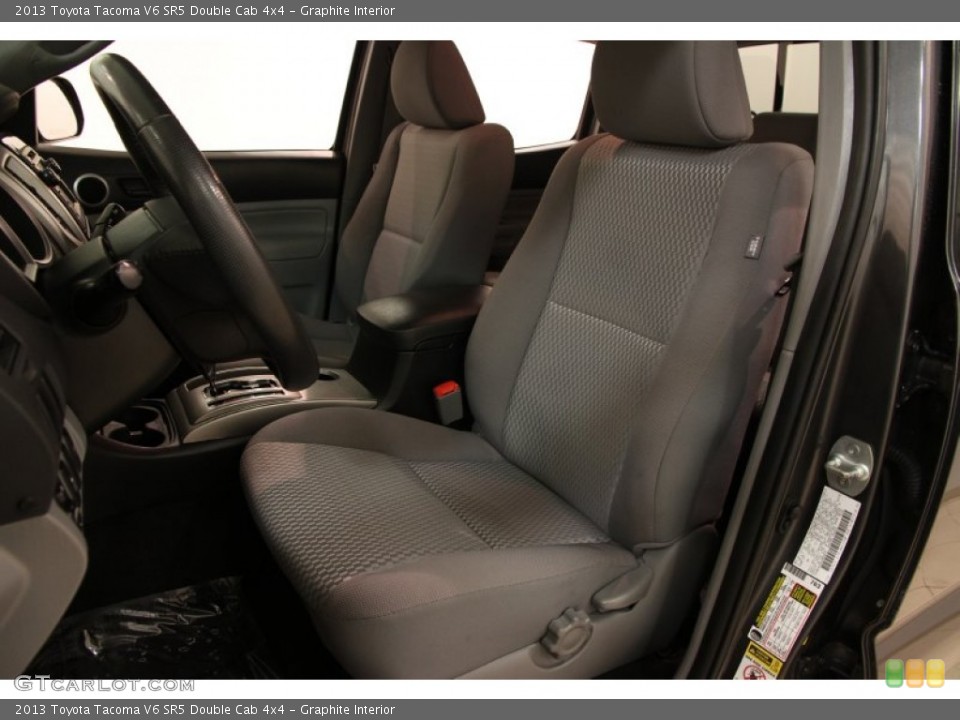 Graphite Interior Front Seat for the 2013 Toyota Tacoma V6 SR5 Double Cab 4x4 #101956118