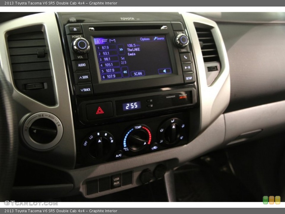 Graphite Interior Controls for the 2013 Toyota Tacoma V6 SR5 Double Cab 4x4 #101956139