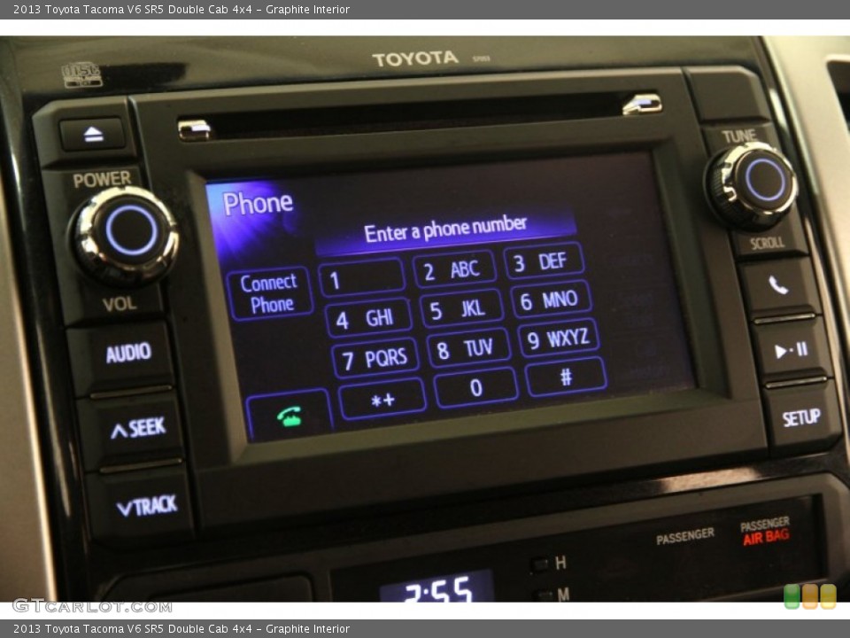 Graphite Interior Controls for the 2013 Toyota Tacoma V6 SR5 Double Cab 4x4 #101956154