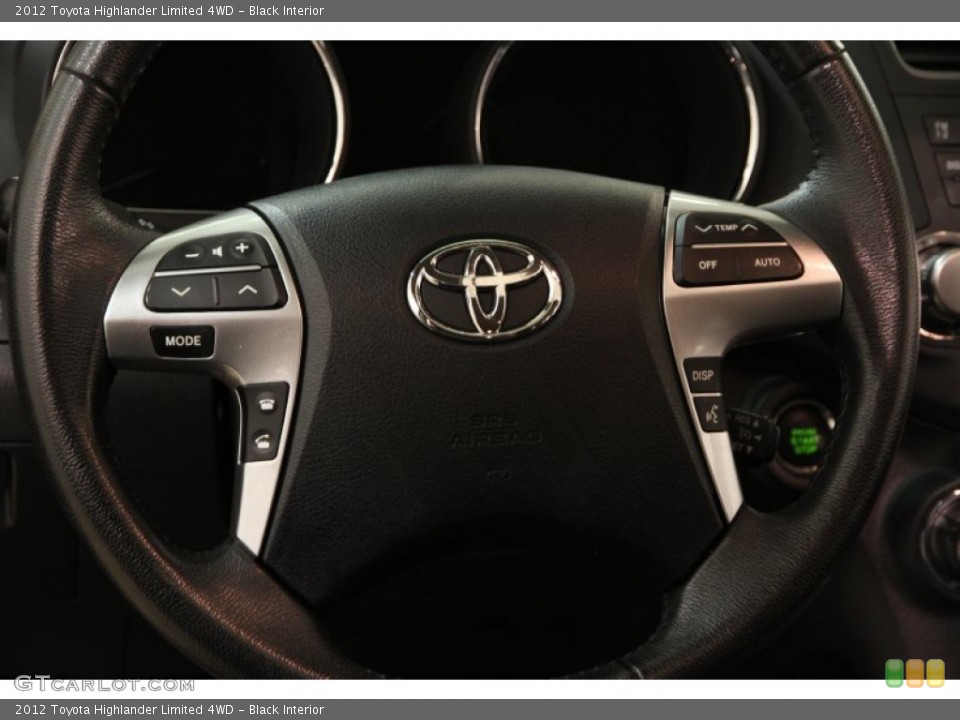 Black Interior Steering Wheel for the 2012 Toyota Highlander Limited 4WD #101956331