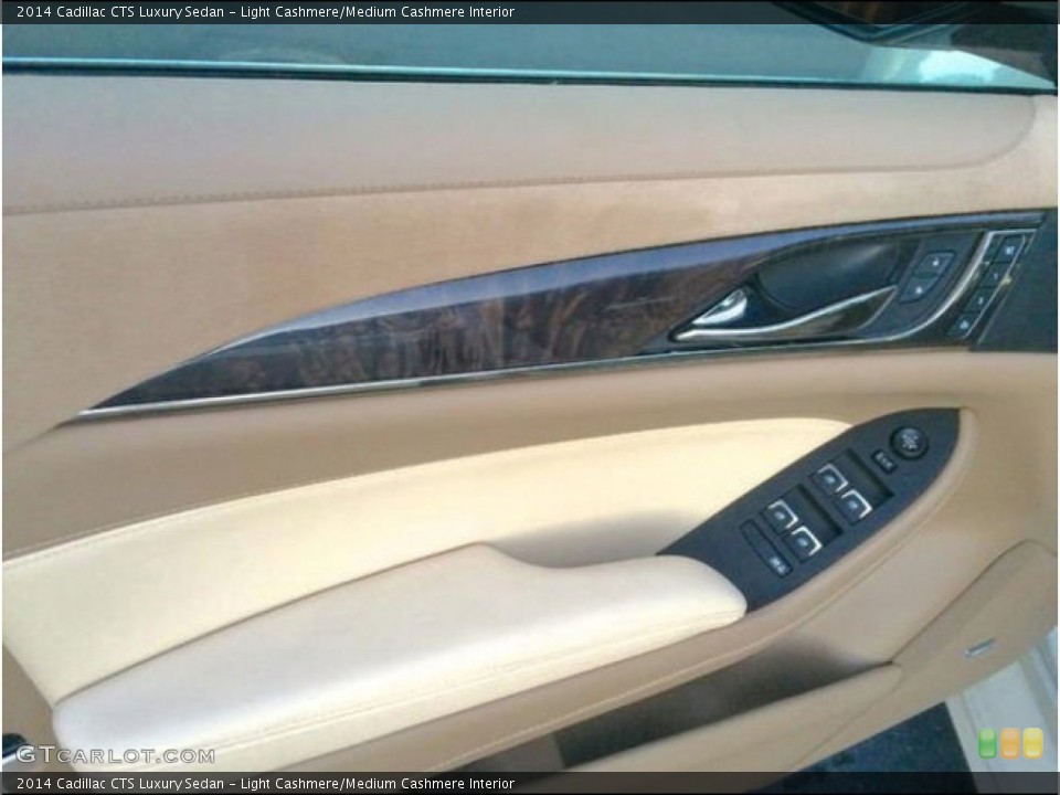 Light Cashmere/Medium Cashmere Interior Door Panel for the 2014 Cadillac CTS Luxury Sedan #101958704