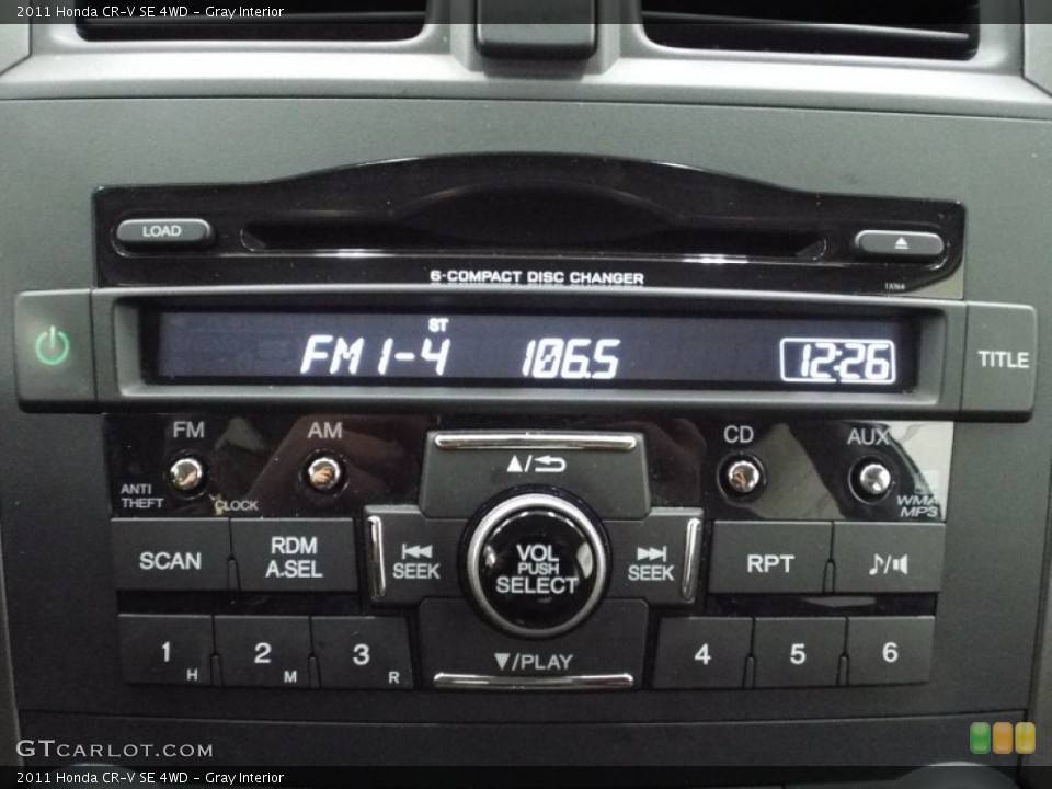 Gray Interior Controls for the 2011 Honda CR-V SE 4WD #101959898