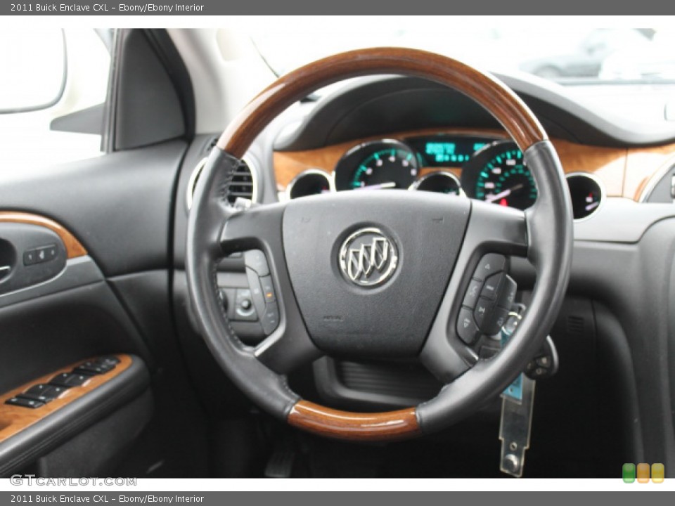Ebony/Ebony Interior Steering Wheel for the 2011 Buick Enclave CXL #101963987