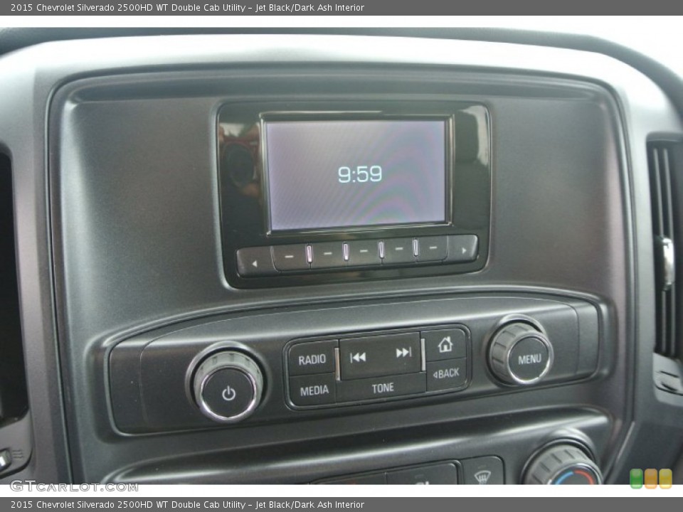 Jet Black/Dark Ash Interior Controls for the 2015 Chevrolet Silverado 2500HD WT Double Cab Utility #101968079