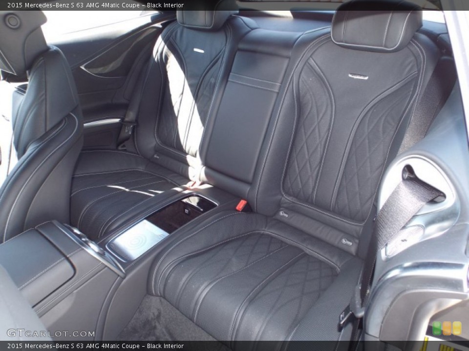 Black Interior Rear Seat for the 2015 Mercedes-Benz S 63 AMG 4Matic Coupe #101968787