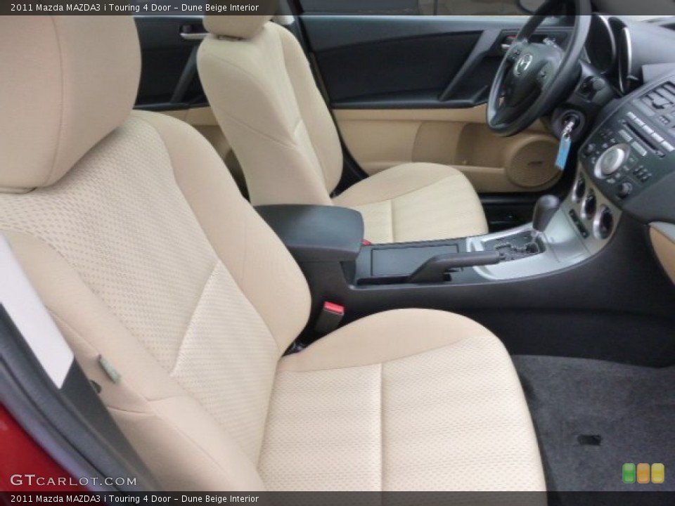 Dune Beige Interior Front Seat for the 2011 Mazda MAZDA3 i Touring 4 Door #101973695
