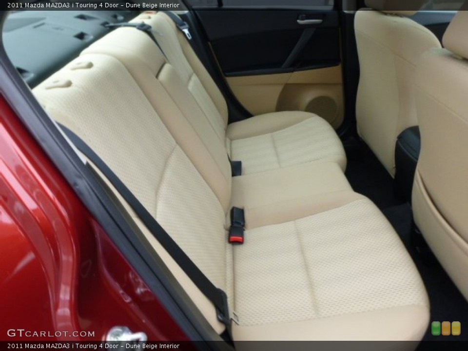Dune Beige Interior Rear Seat for the 2011 Mazda MAZDA3 i Touring 4 Door #101973770