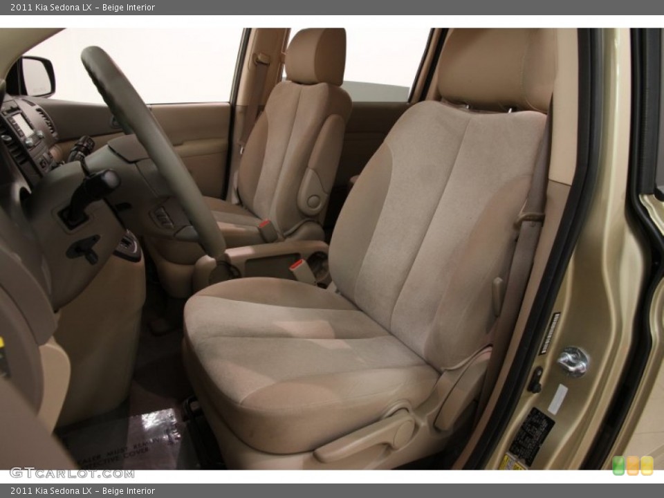 Beige 2011 Kia Sedona Interiors