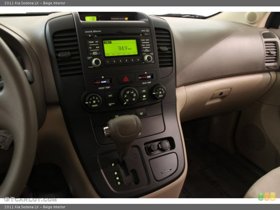 Beige Interior Controls for the 2011 Kia Sedona LX #101974505