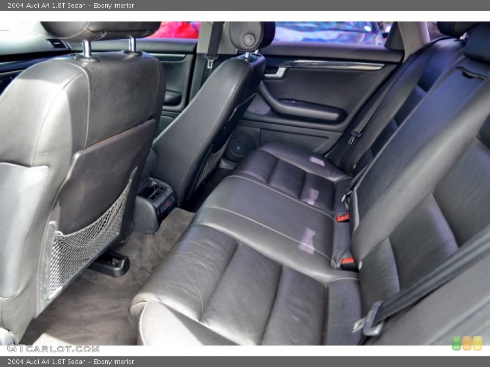 Ebony Interior Rear Seat for the 2004 Audi A4 1.8T Sedan #101982826