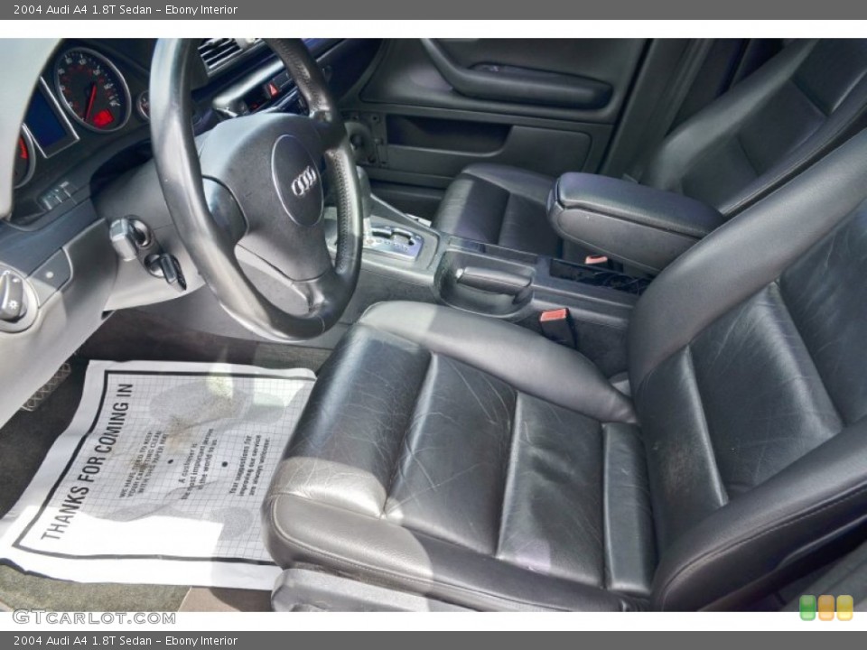 Ebony Interior Front Seat for the 2004 Audi A4 1.8T Sedan #101982929