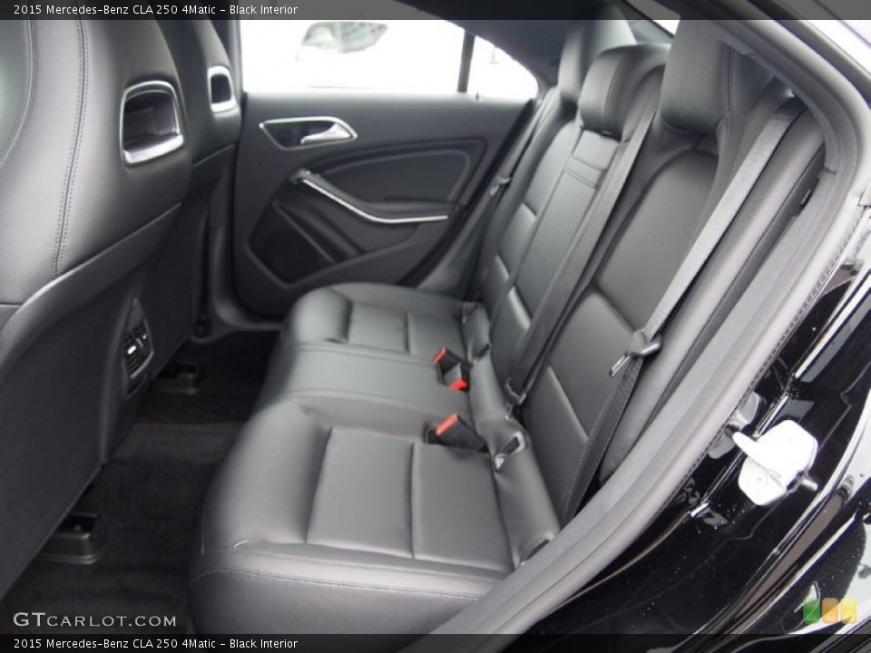 Black Interior Rear Seat for the 2015 Mercedes-Benz CLA 250 4Matic #101983919