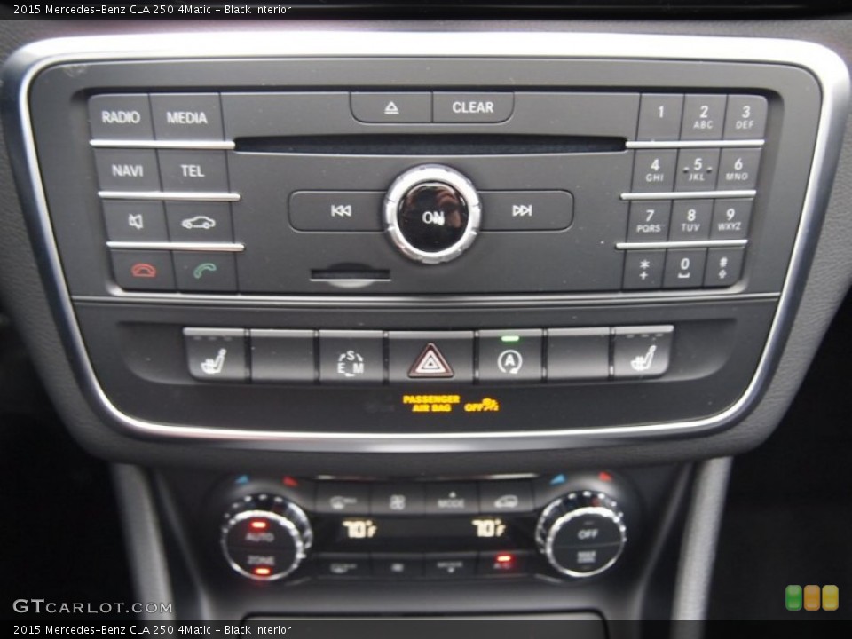 Black Interior Controls for the 2015 Mercedes-Benz CLA 250 4Matic #101984081