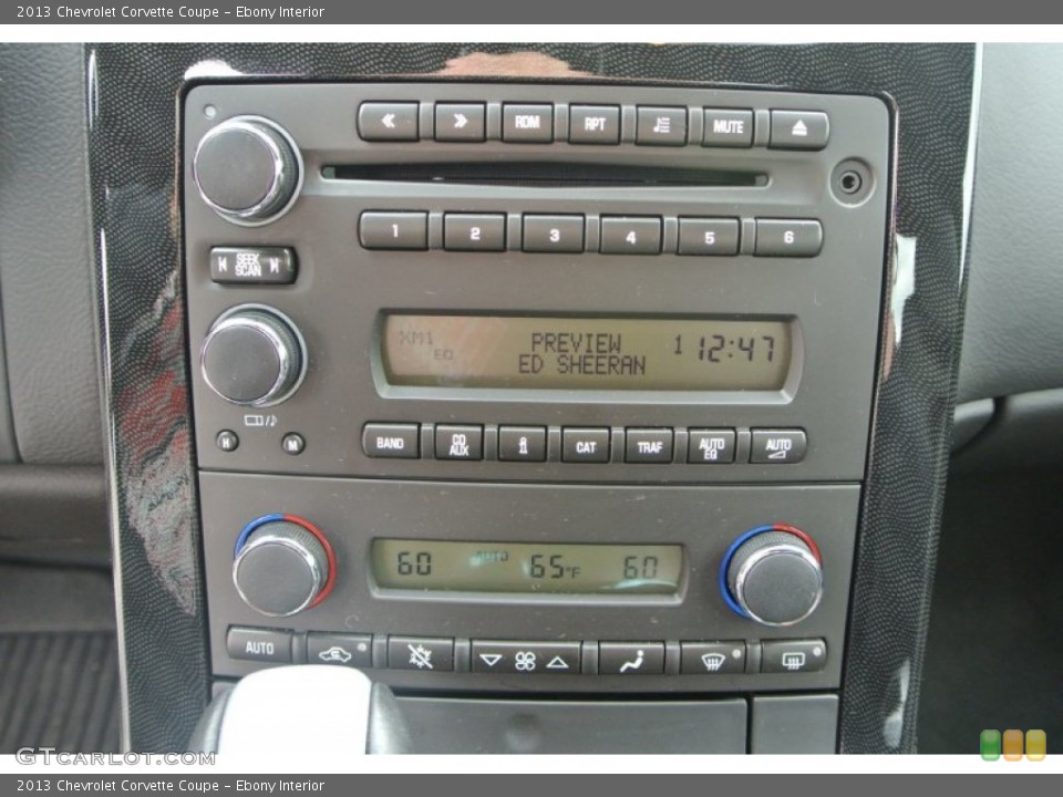 Ebony Interior Controls for the 2013 Chevrolet Corvette Coupe #101987447