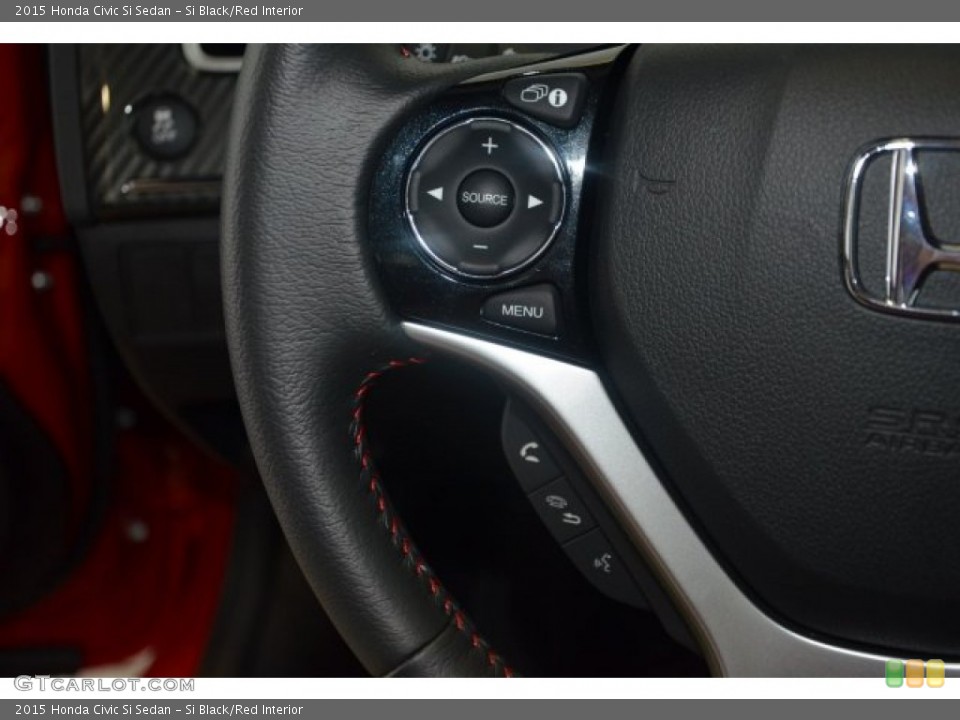 Si Black/Red Interior Controls for the 2015 Honda Civic Si Sedan #101990405