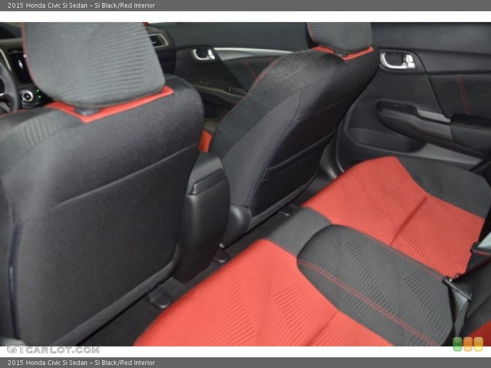 Si Black/Red Interior Rear Seat for the 2015 Honda Civic Si Sedan #101990420