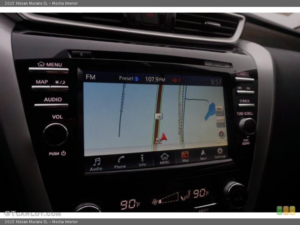 Mocha Interior Navigation for the 2015 Nissan Murano SL #101995955