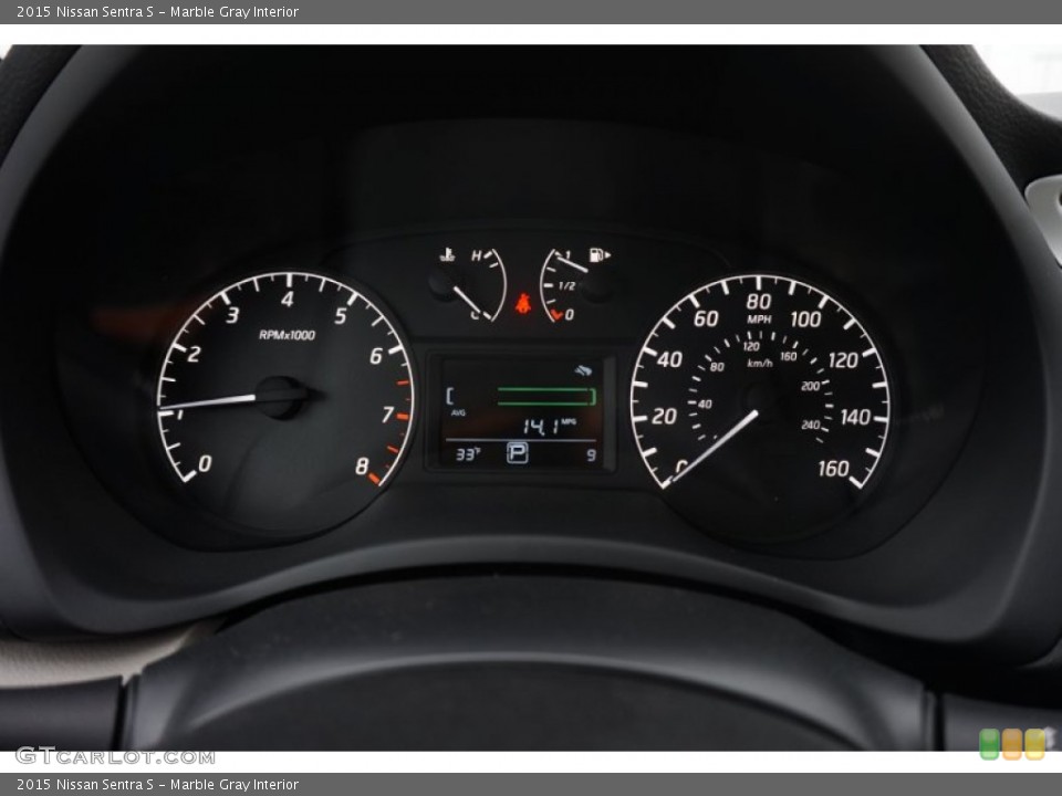 Marble Gray Interior Gauges for the 2015 Nissan Sentra S #101997182