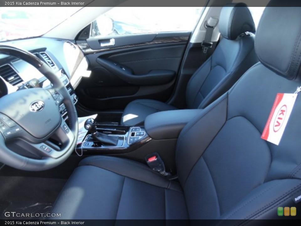 Black Interior Front Seat for the 2015 Kia Cadenza Premium #102001370
