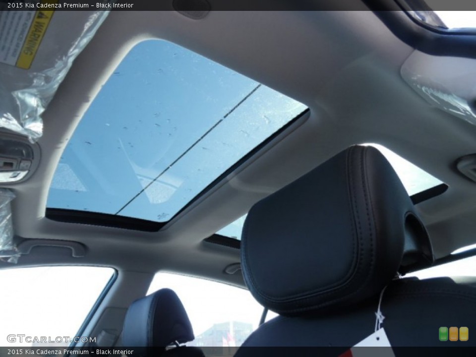 Black Interior Sunroof for the 2015 Kia Cadenza Premium #102001517
